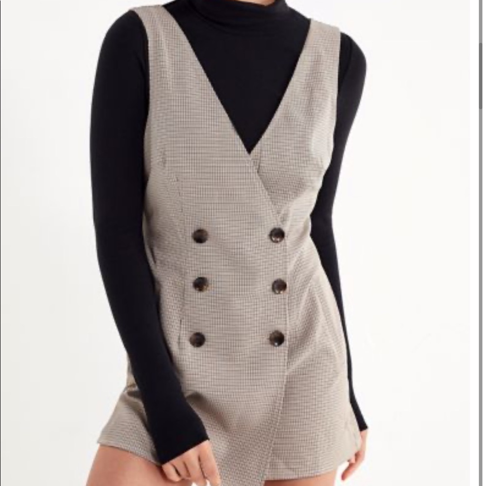 Plaid Skort Romper